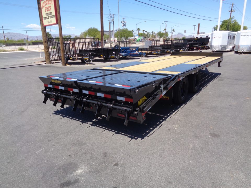 New 2026 Big Tex Trailers * 25PH-20+5MR * 25ft Heavy Duty Tandem Dual Wheel Pintle Flatbed Trailer w/ Mega Ramps