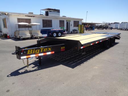 New 2026 Big Tex Trailers * 25PH-20+5MR * 25ft Heavy Duty Tandem Dual Wheel Pintle Flatbed Trailer w/ Mega Ramps
