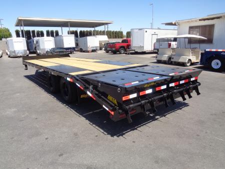 New 2026 Big Tex Trailers * 25PH-20+5MR * 25ft Heavy Duty Tandem Dual Wheel Pintle Flatbed Trailer w/ Mega Ramps