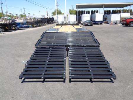 New 2026 Big Tex Trailers * 25PH-20+5MR * 25ft Heavy Duty Tandem Dual Wheel Pintle Flatbed Trailer w/ Mega Ramps