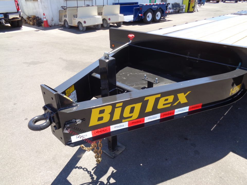 New 2026 Big Tex Trailers * 14PH-20+5MR * 25ft Single Wheel Tandem Axle Pintle Flatbed Trailer w/ Mega Ramps
