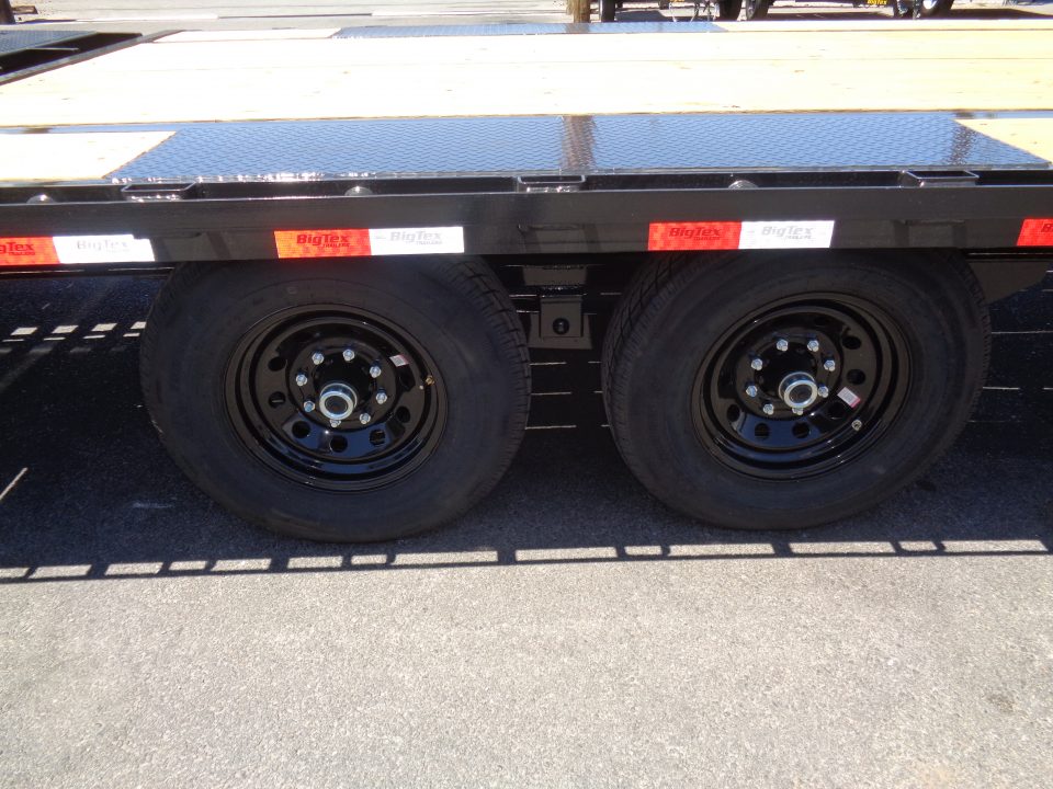 New 2026 Big Tex Trailers * 14PH-20+5MR * 25ft Single Wheel Tandem Axle Pintle Flatbed Trailer w/ Mega Ramps
