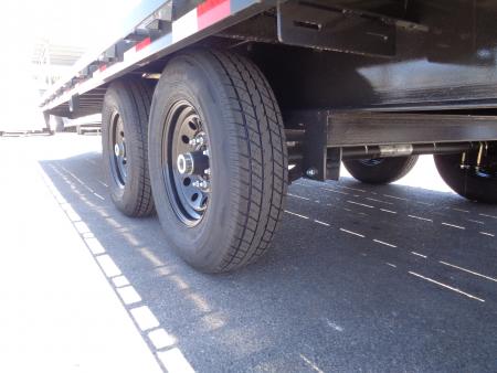 New 2026 Big Tex Trailers * 14PH-20+5MR * 25ft Single Wheel Tandem Axle Pintle Flatbed Trailer w/ Mega Ramps