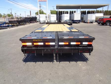 New 2026 Big Tex Trailers * 14PH-20+5MR * 25ft Single Wheel Tandem Axle Pintle Flatbed Trailer w/ Mega Ramps