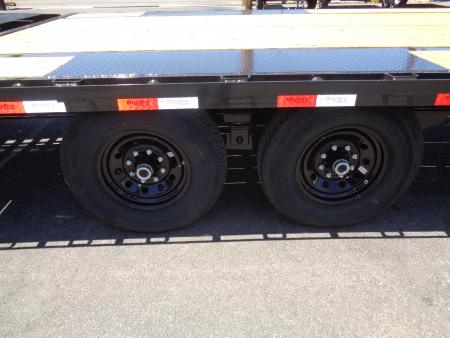 New 2026 Big Tex Trailers * 14PH-20+5MR * 25ft Single Wheel Tandem Axle Pintle Flatbed Trailer w/ Mega Ramps