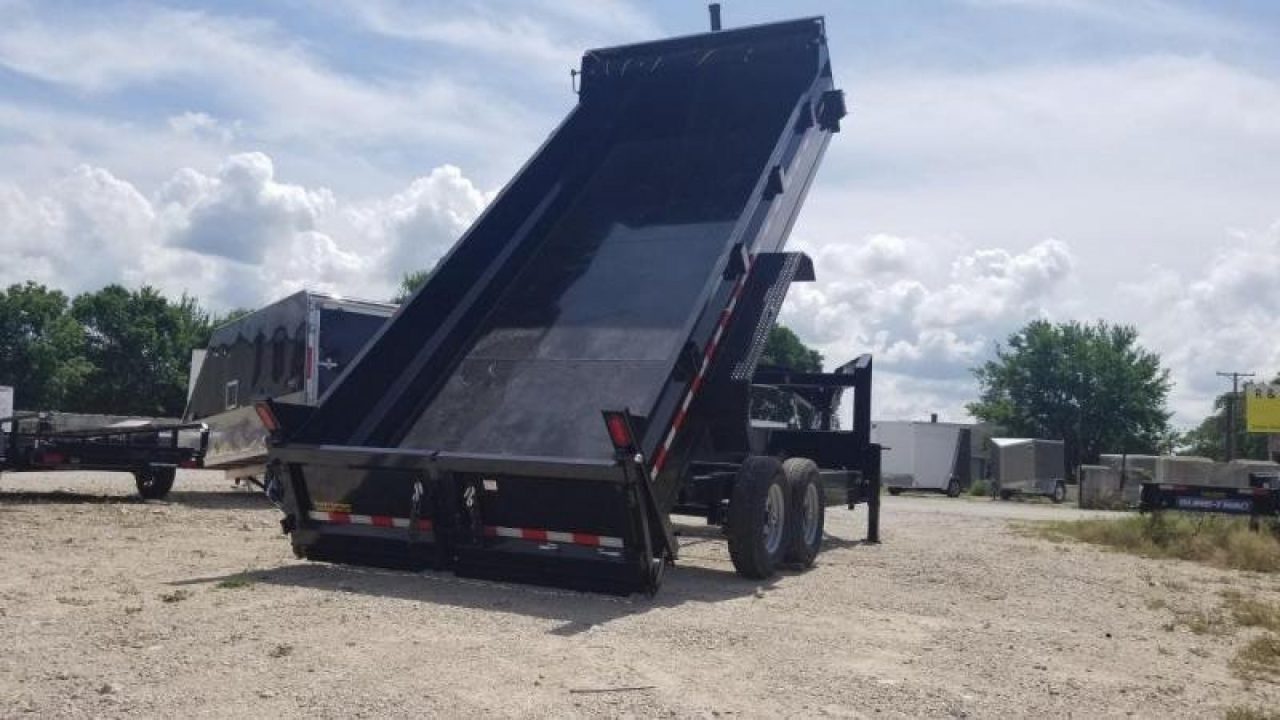 New 2026 Sure-Trac 82x14 Gooseneck Telescopic Dump Trailer 14K