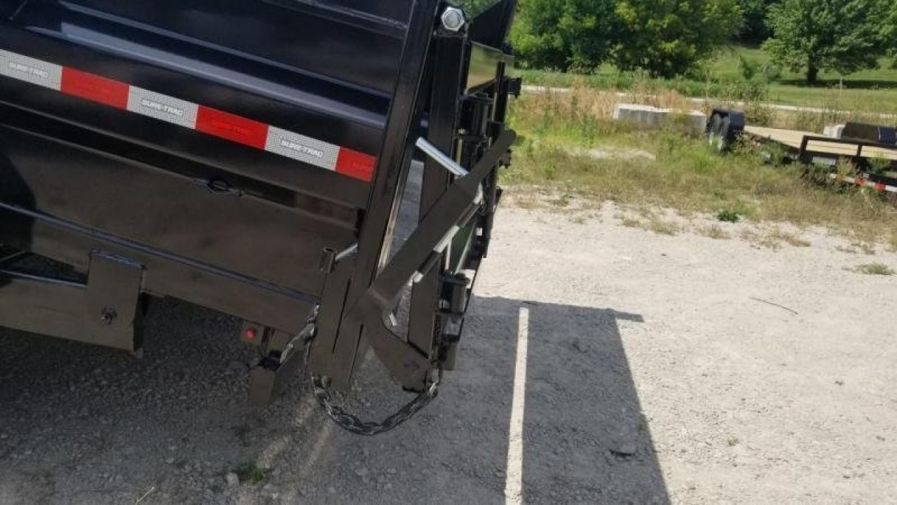 New 2026 Sure-Trac 82x14 Gooseneck Telescopic Dump Trailer 14K