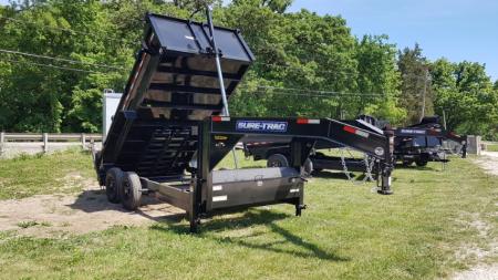 New 2026 Sure-Trac 82x14 Gooseneck Telescopic Dump Trailer 14K
