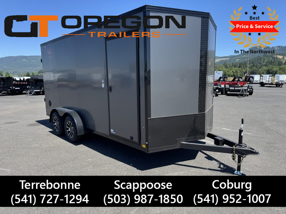 New 2025 Mirage 7x16 Enclosed Cargo Trailer with Rear Ramp Door 7K