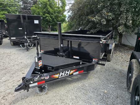 New 2026 H&H Trailers 7 x 14 14k Dump Trailer - I-Beam Frame - 7 Gauge Floor - Telescopic Ram - Stabilizer Jacks - Spare Tire Carrier - 12K Drop Leg Jack - Slide Out Ramps - Combo Gate - Stake Pockets - D-Ring Tie Downs - Adjustable Coupler - Integrated Tarp