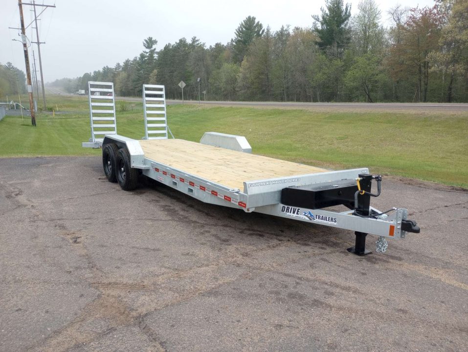 New 2026 Drive Trailers 14K 22'x82" Galvanized Equipment Trailer