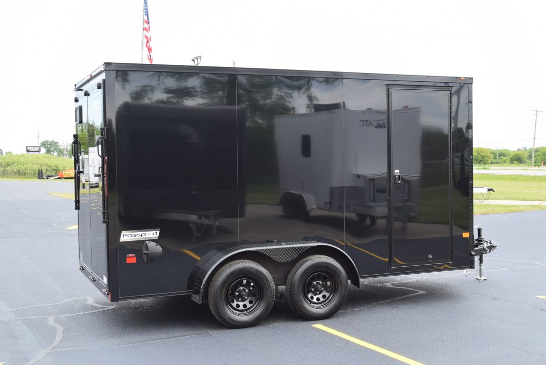 New 2026 Haulmark Passport Deluxe 7x14 Cargo / Enclosed Trailer Phantom Trim Package
