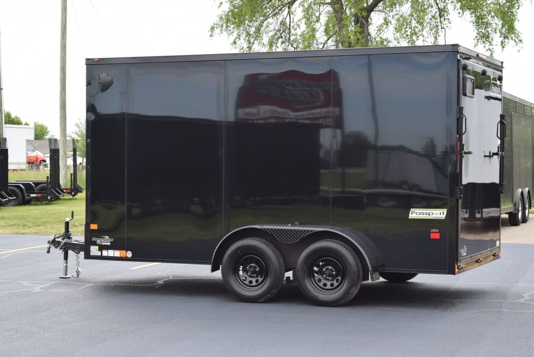 New 2026 Haulmark Passport Deluxe 7x14 Cargo / Enclosed Trailer Phantom Trim Package