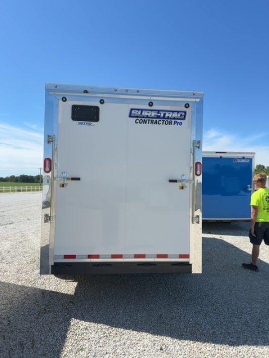 New 2026 Sure-Trac 7X16 14K CONTRACTOR PRO BULLNOSE Cargo / Enclosed Trailer
