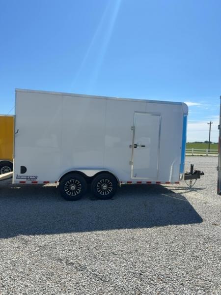 New 2026 Sure-Trac 7X16 14K CONTRACTOR PRO BULLNOSE Cargo / Enclosed Trailer