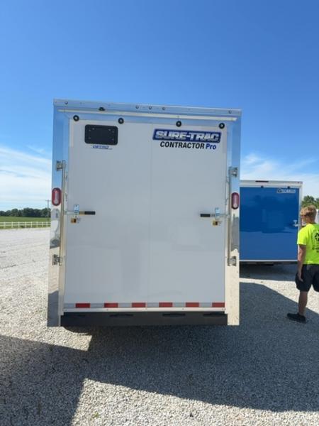 New 2026 Sure-Trac 7X16 14K CONTRACTOR PRO BULLNOSE Cargo / Enclosed Trailer