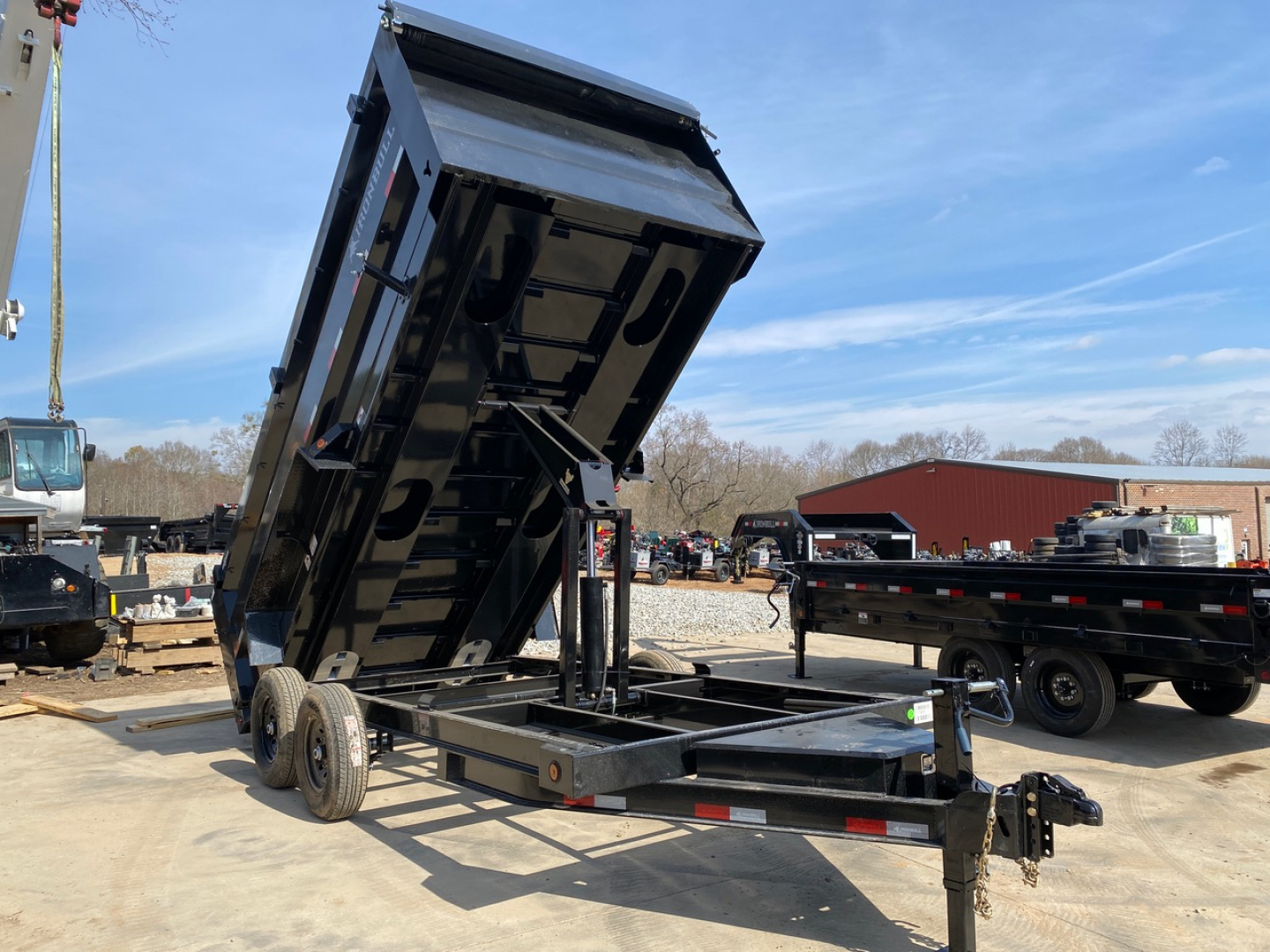 New 2026-Iron-Bull-Trailers-DTB-7×16-14K-Heavy-Duty-Dump-Trailer-–-4’-Sides,-7-Gauge-Floor,-Dual-6”-I-Beam,-Scissor-Hoist-D14K7164I-DTB