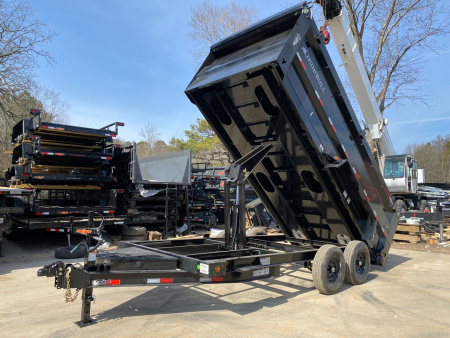 New 2026-Iron-Bull-Trailers-DTB-7×16-14K-Heavy-Duty-Dump-Trailer-–-4’-Sides,-7-Gauge-Floor,-Dual-6”-I-Beam,-Scissor-Hoist-D14K7164I-DTB