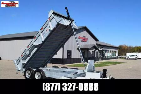 New 2026 BND Trailers 15k 7x14 Galvanized Dump Trailer w/ Telescopic Cylinder