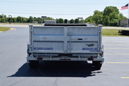 New 2026 BND Trailers 15k 7x14 Galvanized Dump Trailer w/ Telescopic Cylinder