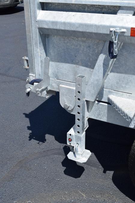 New 2026 BND Trailers 15k 7x14 Galvanized Dump Trailer w/ Telescopic Cylinder