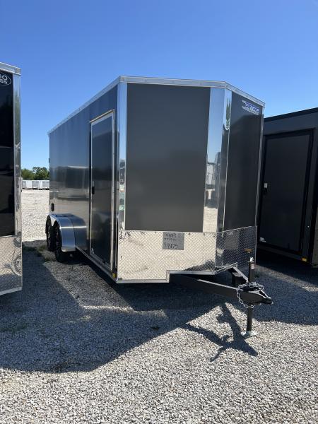 New 2026 Cargo Express 7 x 16 EX DLX Flat Top V-Nose 7K Cargo / Enclosed Trailer