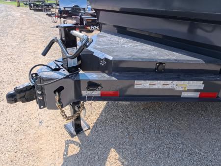New 2026 Iron Bull 83 x 14 DWB Dump Trailer with 2) 7K GVWR Straight Axles and 2) Fwd. Adj. Electric Brakes, Slide-In Aluminum Ramps and 10 Ply Tires
