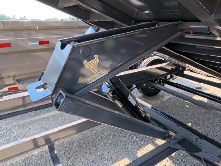New 2026 Iron Bull 83 x 14 DWB Dump Trailer with 2) 7K GVWR Straight Axles and 2) Fwd. Adj. Electric Brakes, Slide-In Aluminum Ramps and 10 Ply Tires