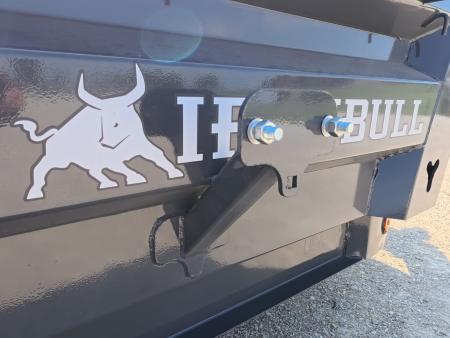 New 2026 Iron Bull 83 x 14 DWB Dump Trailer with 2) 7K GVWR Straight Axles and 2) Fwd. Adj. Electric Brakes, Slide-In Aluminum Ramps and 10 Ply Tires