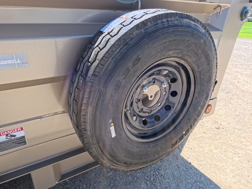 New 2026 Iron Bull 83x14 DTB Sniper Series Dump Trailer w/2-7K Straight Axles, Elec. Brakes, Hydraulic Jack , Spare Tire, Solar Panel Charger and More!