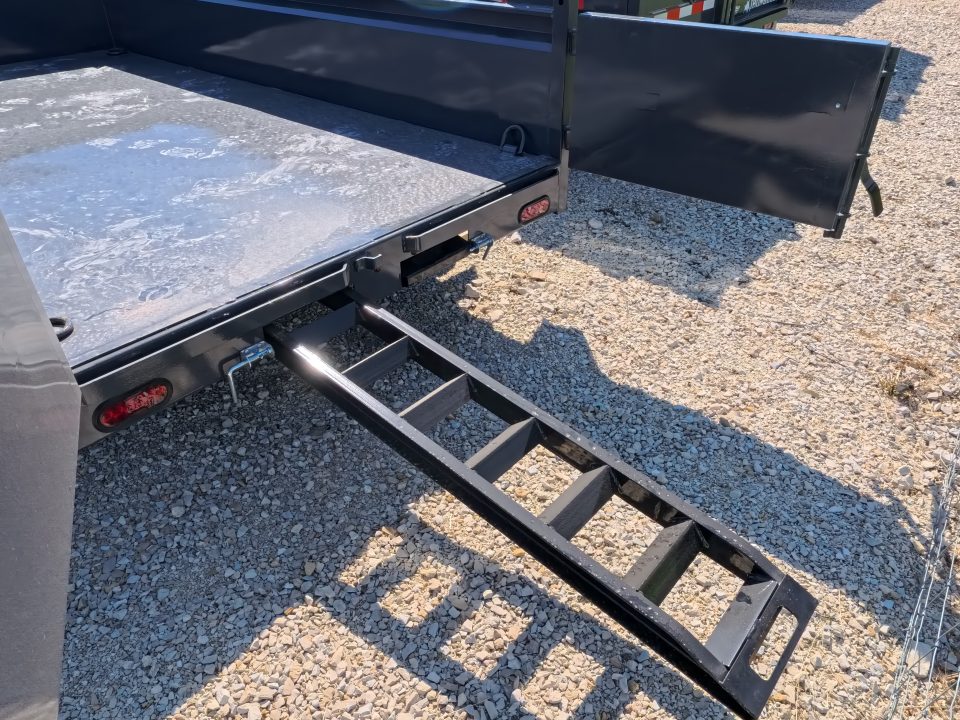 New 2027 Norstar 72 x 12 DCB Dump Trailer with 10K GVWR, Slide-In Ramps, Double Rear Swing Out Doors, 8 Ply Tires - Gray