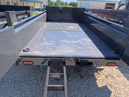 New 2027 Norstar 72 x 12 DCB Dump Trailer with 10K GVWR, Slide-In Ramps, Double Rear Swing Out Doors, 8 Ply Tires - Gray