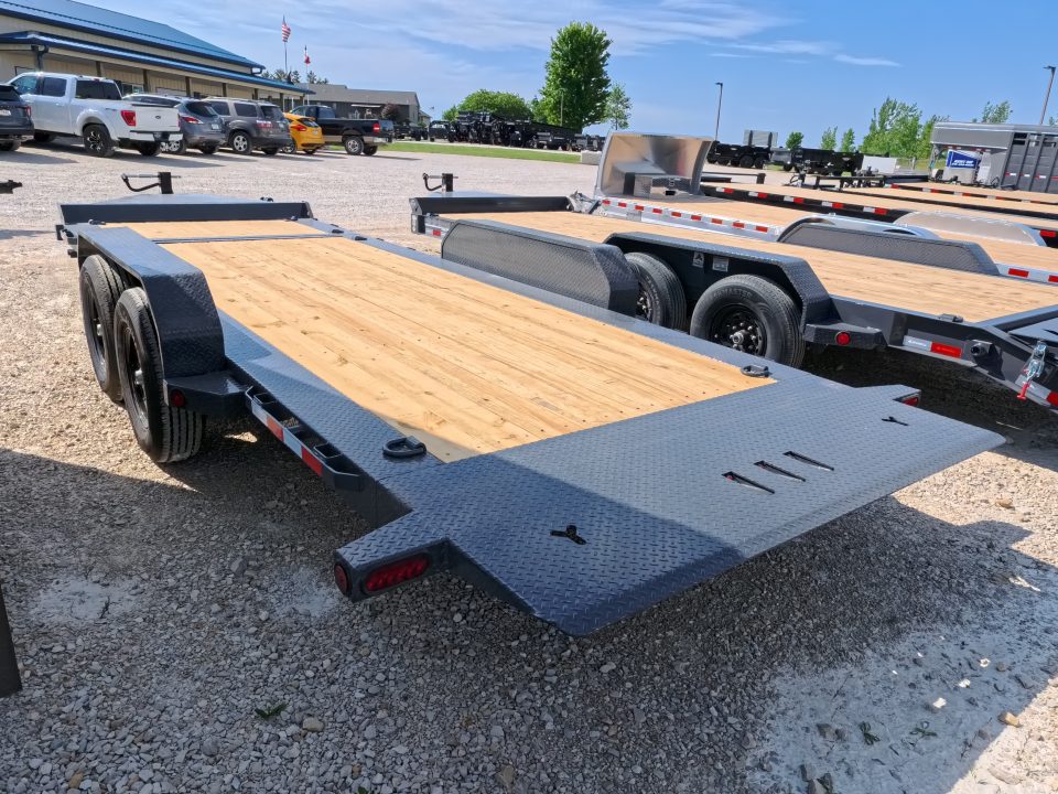 New 2027 Iron Bull 83x20 TWB Tilt Trailer with 2)7,000 lb. Torsion Axles, Upgraded to 2) Elec. Brakes, 10 Ply Tires-Gray