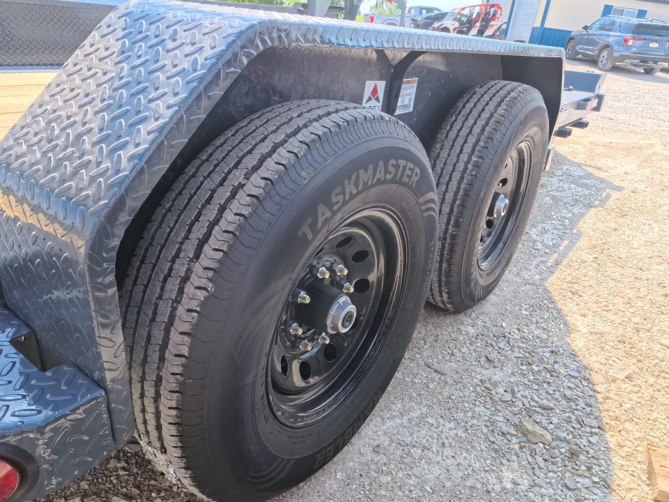 New 2027 Iron Bull 83x20 TWB Tilt Trailer with 2)7,000 lb. Torsion Axles, Upgraded to 2) Elec. Brakes, 10 Ply Tires-Gray