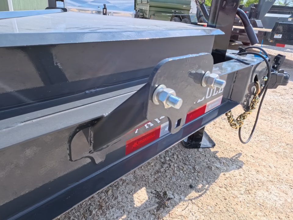 New 2027 Iron Bull 83x20 TWB Tilt Trailer with 2)7,000 lb. Torsion Axles, Upgraded to 2) Elec. Brakes, 10 Ply Tires-Gray