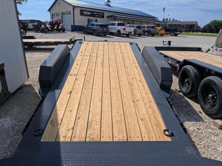 New 2027 Iron Bull 83x20 TWB Tilt Trailer with 2)7,000 lb. Torsion Axles, Upgraded to 2) Elec. Brakes, 10 Ply Tires-Gray
