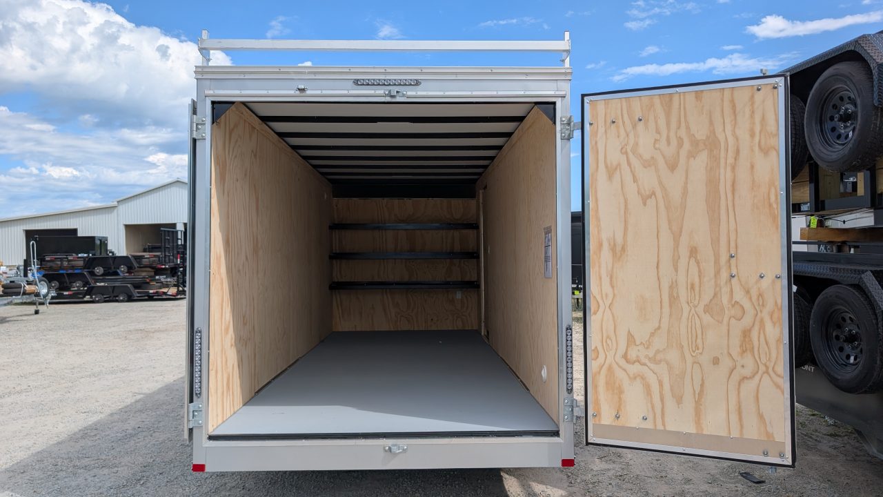 New 2026 Car Mate 7x18 HD Contractor Trailer w/ Rear Barn Doors (9990#)