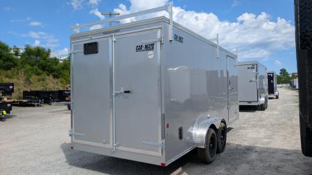 New 2026 Car Mate 7x18 HD Contractor Trailer w/ Rear Barn Doors (9990#)