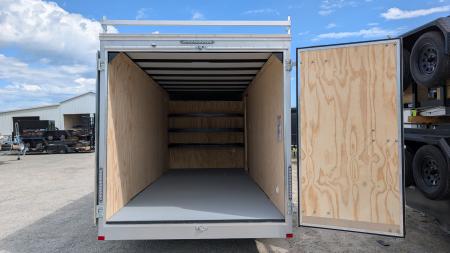 New 2026 Car Mate 7x18 HD Contractor Trailer w/ Rear Barn Doors (9990#)