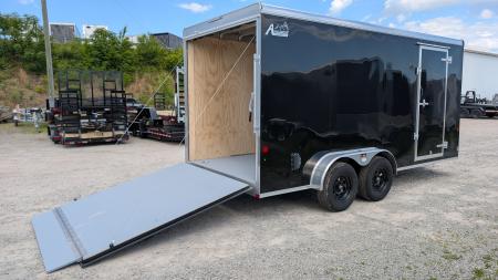 New 2026 Car Mate 7x16 HD Avalanche V-Nose Cargo w/ Ramp Door (84" INSIDE)
