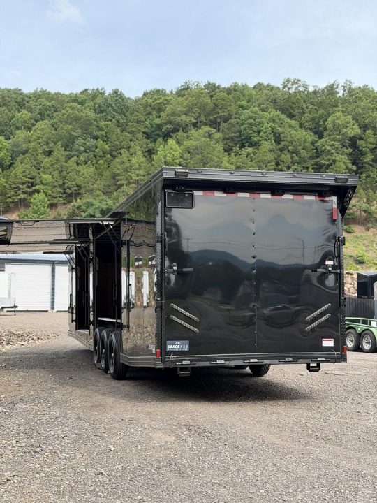 New 2026 Cynergy 2 8.5x36ft; Black; 7ft interior hight; double Etrack; 2 xl race doors; marine battery; Car / Racing Trailer
