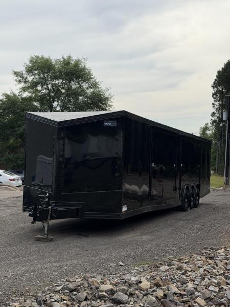 New 2026 Cynergy 2 8.5x36ft Black 7ft interior height double Etrack 2 xl race doors marine battery Car / Racing Trailer
