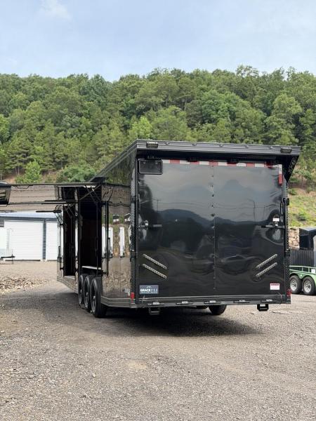 New 2026 Cynergy 2 8.5x36ft Black 7ft interior height double Etrack 2 xl race doors marine battery Car / Racing Trailer