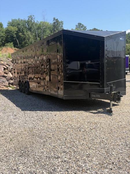 New 2026 Cynergy 2 8.5x36ft Black 7ft interior height double Etrack 2 xl race doors marine battery Car / Racing Trailer