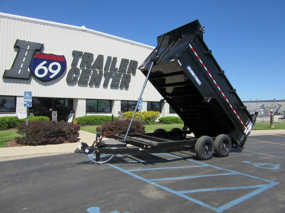 New 2026 Sure-Trac 7 x 14 ST-HTDU48214-140 Telescopic Dump Trailer 14K / 4-Foot Sides