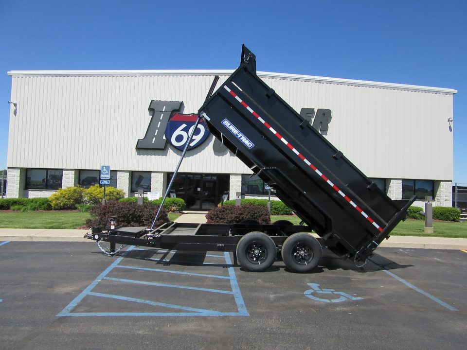 New 2026 Sure-Trac 7 x 14 ST-HTDU48214-140 Telescopic Dump Trailer 14K / 4-Foot Sides