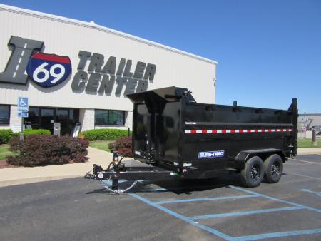 New 2026 Sure-Trac 7 x 14 ST-HTDU48214-140 Telescopic Dump Trailer 14K / 4-Foot Sides