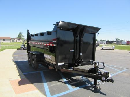 New 2026 Sure-Trac 7 x 14 ST-HTDU48214-140 Telescopic Dump Trailer 14K / 4-Foot Sides