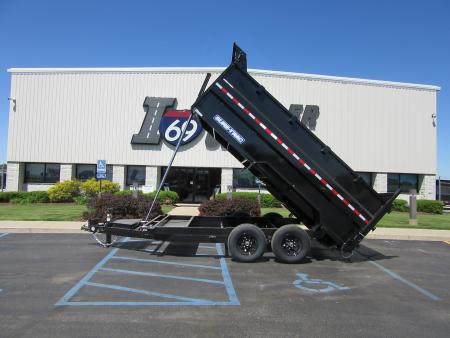 New 2026 Sure-Trac 7 x 14 ST-HTDU48214-140 Telescopic Dump Trailer 14K / 4-Foot Sides