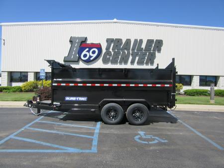 New 2026 Sure-Trac 7 x 14 ST-HTDU48214-140 Telescopic Dump Trailer 14K / 4-Foot Sides